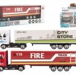 Camion cu semiremorcă – cabină metalică, rulare liberă, 19 cm