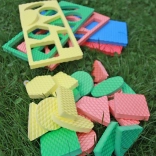 Forme geometrice în plăci din spumă