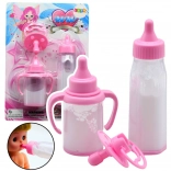 Set pentru păpuși cu lapte care dispare și suzetă