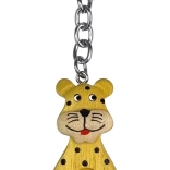 Breloc mare din lemn Leopard