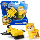 Paw Patrol Rubble figurină cu hoverboard 6 cm