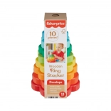 Piramidă de lemn Fisher-Price Forme florale