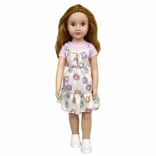 Păpușă prințesă care merge 70 cm cu bijuterii