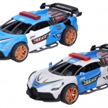 Mașină de poliție cu mecanism inerțial, efecte luminoase și sonore, 18 cm