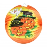 Lampion de Halloween cu motiv de dovleci veseli