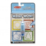 Carte de colorat cu apă Water WOW! forme