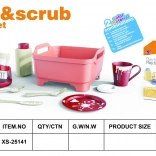 Set de curățenie pentru copii cu accesorii – albastru