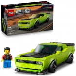 lego speed champions dodge challenger srt hellcat – mașină sport pentru copii