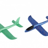 Avion aruncat din spumă, model de 47 cm, 3 culori pe carton