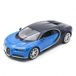 mașină RC Bugatti Chiron 1:14 cu LED și 2,4 GHz de la Rastar – albastru