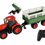 Tractor ZETOR pentru copii cu telecomandă, cu remorcă, lumini și sunete, 42 cm