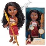 Păpușă cântătoare Disney Princess MOANA cu tatuaj luminos și vâslă 35 cm