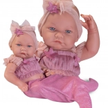 Păpușă bebeluș realistă cu corp din vinyl integral 42 cm