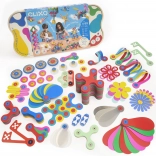 Clixo Family Party – set de construcție magnetic și flexibil, 150 piese