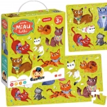 Puzzle CzuCzu MIAU pisicuțe 40 piese