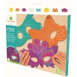 Măști animale zgâriate pentru copii