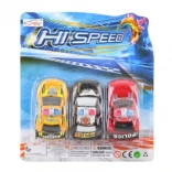 Set de mașinuțe de poliție – mix de culori (3 buc.)