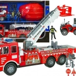 Set Mare Stație de Pompieri cu Cască și Quad