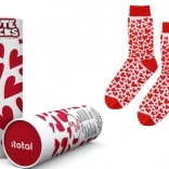 Șosete din bumbac cu inimioare