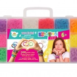 Set creativ pentru împletit elastice cu război de țesut și accesorii