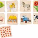 Pexeso din lemn Țară de la GOKI