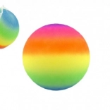 Minge din cauciuc în culorile curcubeului 23 cm în plasă