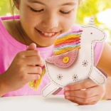 Set 4M pentru cusut portofel în formă de unicorn