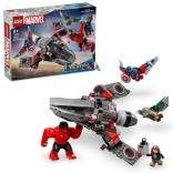 lego marvel căpitanul america vs red hulk – bătălie aeriană (76292)