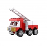 set de construcție compatibil bloxo pompieri – mașină, 53 piese