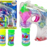 Mașină de baloane de săpun colorată cu mitralieră