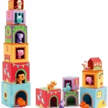 Cuburi pliante DJECO pentru căsuțe de animale