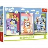 Puzzle 3x50 Familia Bluey