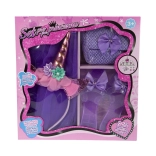 Set pentru prințesă: pantofiori, poșetă, fustiță și bentiță