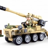 Set de construcție SLUBAN Army – tun mobil 8x8 cu mortar terestru