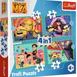 Puzzle 4 în 1 – Minionii năzdrăvani