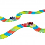 Pistă de curse luminoasă cu mașinuță LED