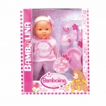 Păpușa Bambolina vorbitoare roz