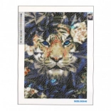 Pictură pe diamante Tigrul Ascuns 30x40 cm