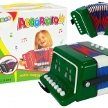 Instrument de acordeon pentru micii muzicieni Verde