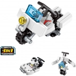 QMAN motocicletă 3‑în‑1 – mini set de construcție (36 de piese)