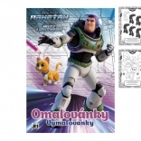 Carte de colorat Racheta A4