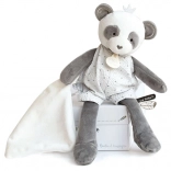 Doudou Panda de plus cadou cu pătura 28 cm