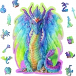 Puzzle de lemn Dragon Majestos 150 piese