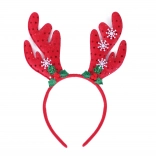 Bentita de Crăciun cu coarne de ren pentru copii