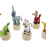 Safari animale din lemn articulate