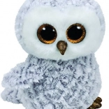 Mascota TY Beanie Boos Owlette - Bufniță albă 24 cm