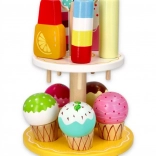 Stand de lemn cu înghețată pentru copii