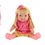 Păpușă cu sunet 30 cm în săculeț de plastic