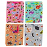 Pungă cadou cu autocolante colorate 32 × 26 × 12 cm