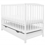 Pătuț pentru copii cu sertar New Baby Lilly alb